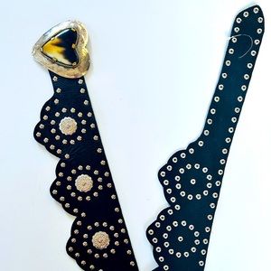 Free People oversized chunky studded cowgirl belt, one size fits all